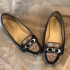 Coach Eloise Khaki Flats